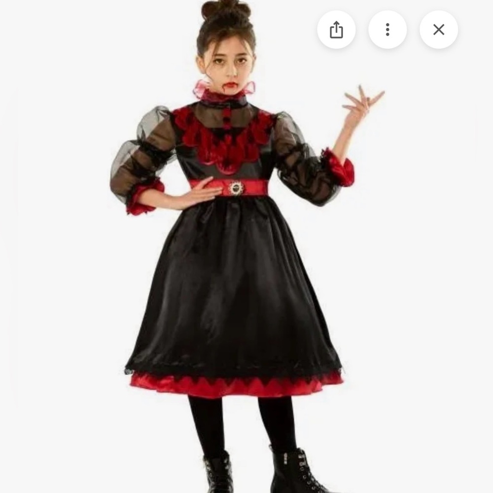 Morph costumes Victorian vampiress child costume. NWT xl
